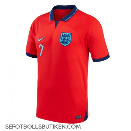 England Jack Grealish #7 Replika Borta matchkläder VM 2022 Korta ärmar